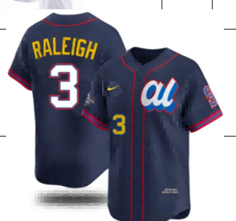 Men 2025 Seattle Mariners #3 Raleigh Drak Blue All star Nike MLB Jersey style 07->seattle mariners->MLB Jersey